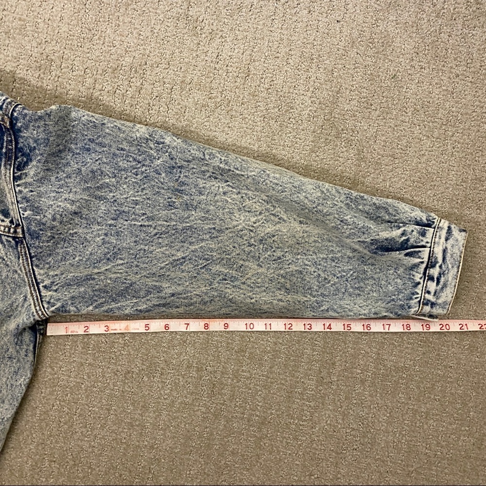 Gap Work Force Bleached Denim Jacket Vintage - Picture 8 of 8